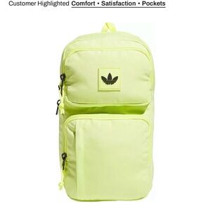 adidas Neon Lime Backpack Sling Bag